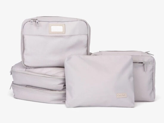 calpak packing cubes blush