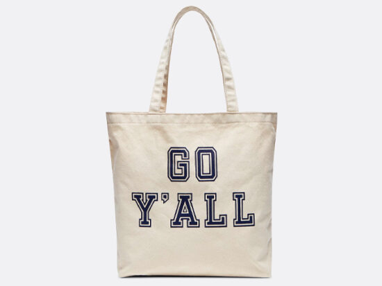 Draper James Go Y'all Canvas Tote.